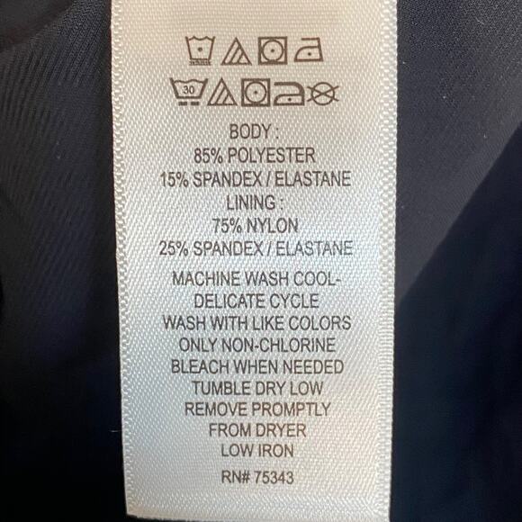 Tahari Womens Dark Floral Wrap Bodysuit Size Large Sheer Whimsigoth Romantic - Picture 5 of 10